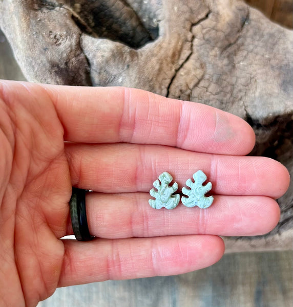 Monstera Leaf Post Earrings