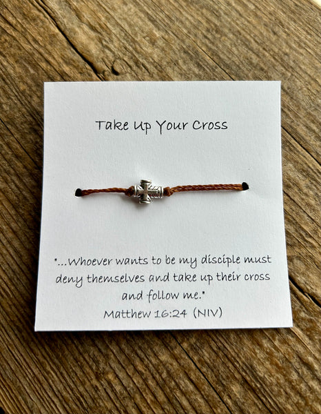 Take Up Your Cross Bracelet