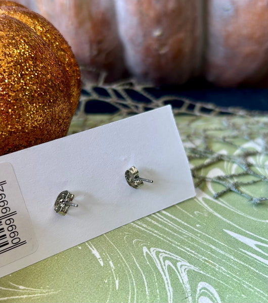 Asian Lily Pumpkin Post Earrings
