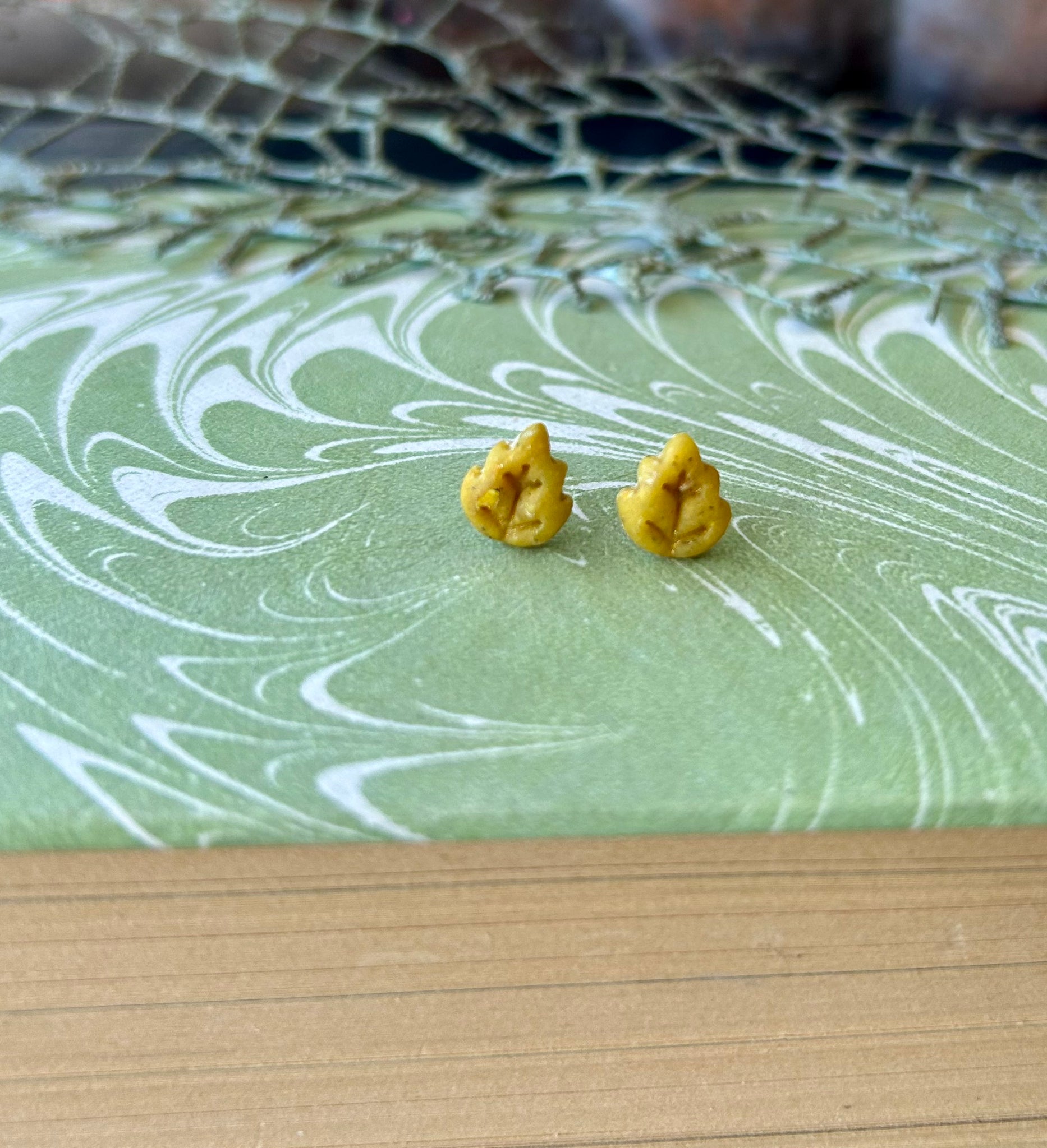 Fall Leaf Post Earrings