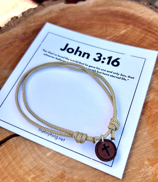 John 3:16 Men’s Bracelet