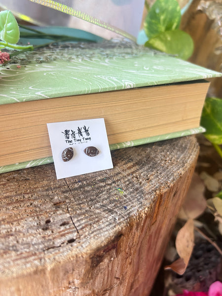 Football Post Earrings