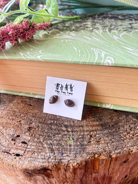 Football Post Earrings