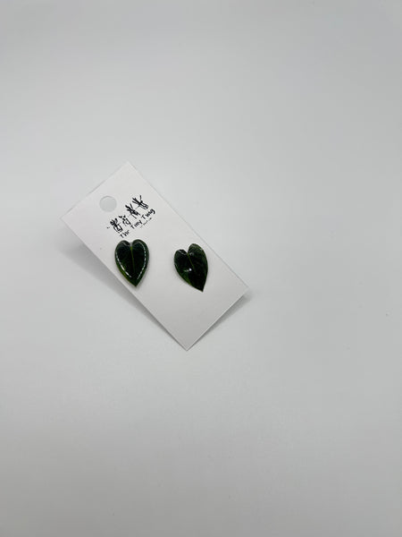 Philodendron Post Earrings