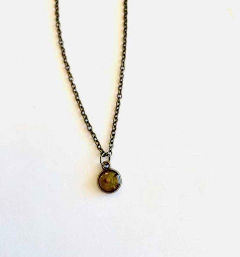 Bronze Mustard Seed Faith Necklace
